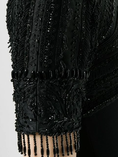 Pre-owned Dior 1980's Embellished Fitted Dress In Black