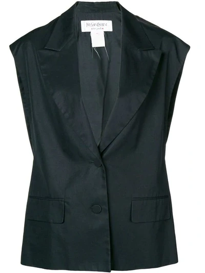 Pre-owned Saint Laurent Classic Waistcoat In Black
