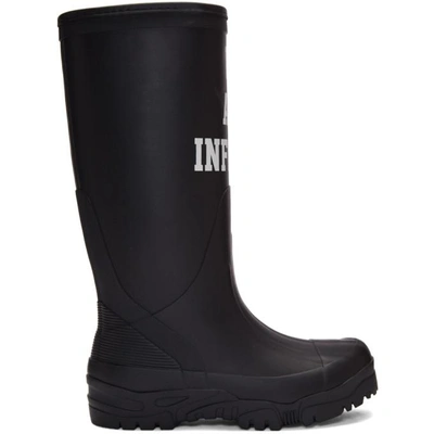 Shop Undercover Black We Are Infinite Rain Boots