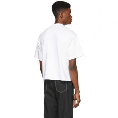 Shop Pyer Moss White Fed Up T-shirt In Offwhite