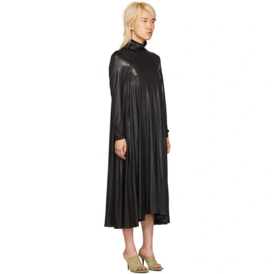 Shop Mm6 Maison Margiela Black Stretch Turtleneck Dress In 900 Black
