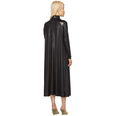 Shop Mm6 Maison Margiela Black Stretch Turtleneck Dress In 900 Black