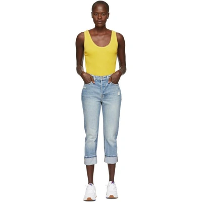 Shop Frame Blue Le Pegged Jeans In Aldine