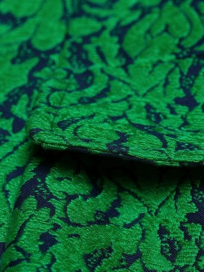 Pre-owned Saint Laurent Yves  Vintage 古着花卉提花西装夹克 - 绿色 In Green