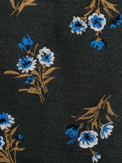 Shop Prada Vintage Floral-print Coat - Black