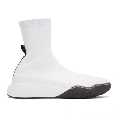 Shop Stella Mccartney Ssense Exclusive White Loop Sock Sneakers