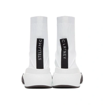 Shop Stella Mccartney Ssense Exclusive White Loop Sock Trainers