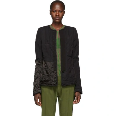 Haider Ackermann Round Neck Jacket In Black