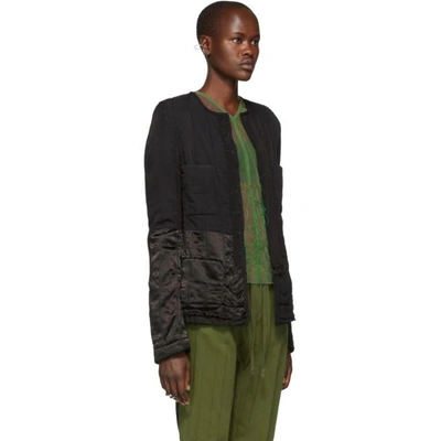 Haider Ackermann Round Neck Jacket In Black