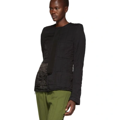 Haider Ackermann Round Neck Jacket In Black