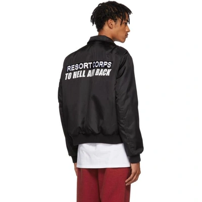 Shop Resort Corps Black To Hell And Back Police Jacket
