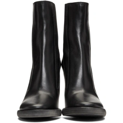 Shop Haider Ackermann Black Elasticized High Boots