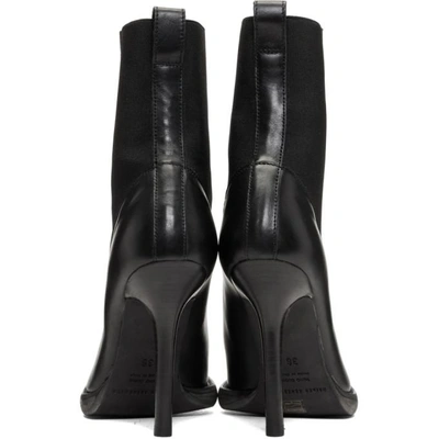 Shop Haider Ackermann Black Elasticized High Boots