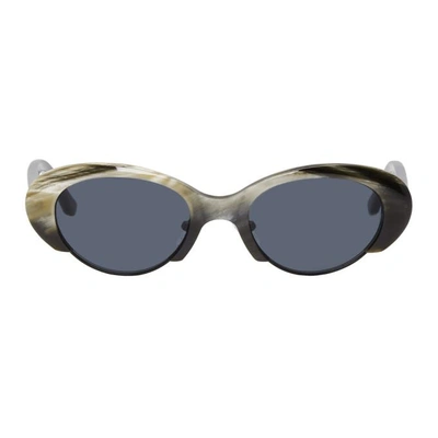 Shop Blyszak Brown Alex Eagle Edition Collection X Sunglasses