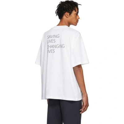 Shop Balenciaga White World Food Programme T-shirt In 3307 Ofwh/b