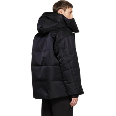 Shop Y-3 Reversible Black Padded Jacket