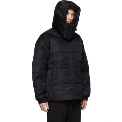 Shop Y-3 Reversible Black Padded Jacket