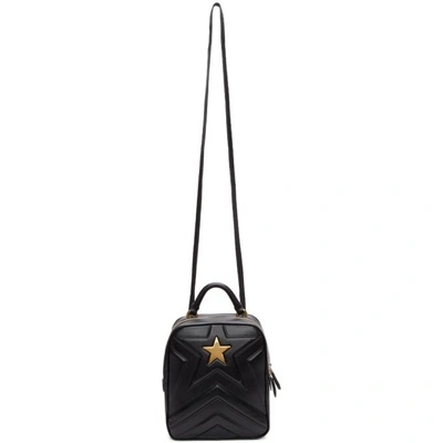 Shop Stella Mccartney Black Small Star Backpack In 1000 Black