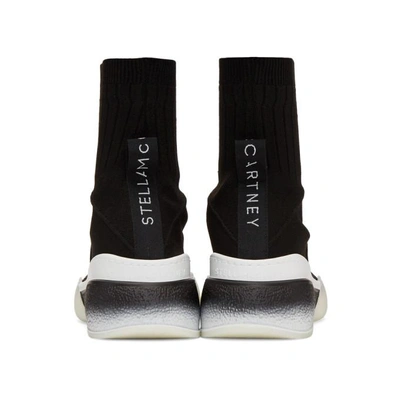 Shop Stella Mccartney Black Loop Sock Sneakers In 1006 Black