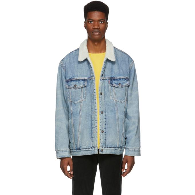 levis mustard sherpa jacket
