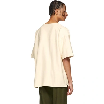 Shop Lemaire Beige Jersey T-shirt In 540 Ginger