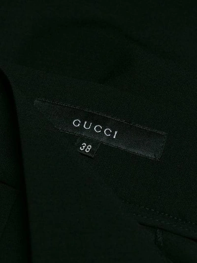 Pre-owned Gucci Straight Leg Trousers In Black