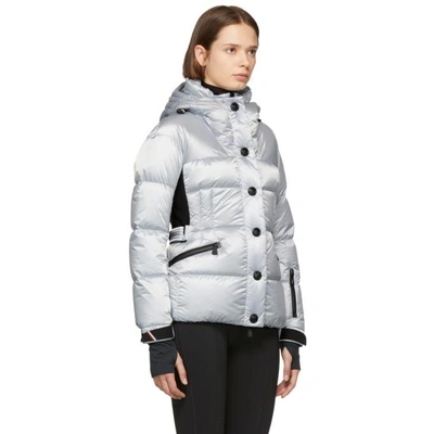 Shop Moncler Blue Down Antabia Performance Ski Parka In 90f Ice Blu