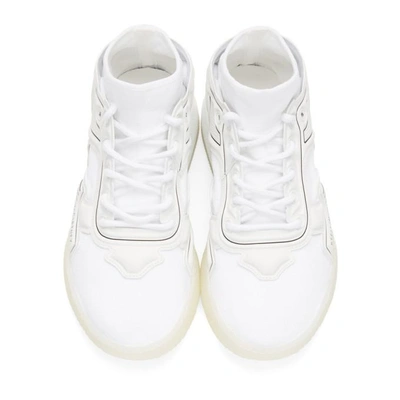 Shop Stella Mccartney White Loop Sneakers In 9034 Whtblk