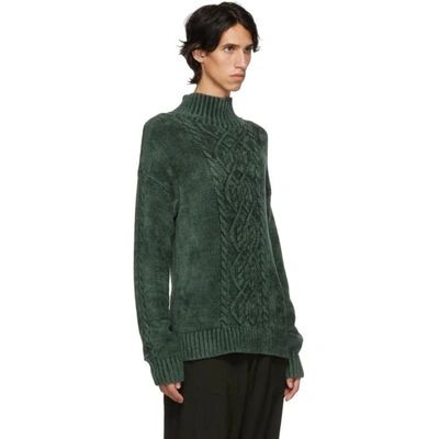 Shop Sies Marjan Green Velour Rory Sweater In Seaw