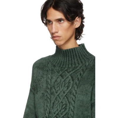 Shop Sies Marjan Green Velour Rory Sweater In Seaw