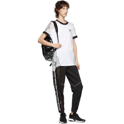 Shop Stella Mccartney White Adidas Edition Lace T-shirt In 9000 Pure W