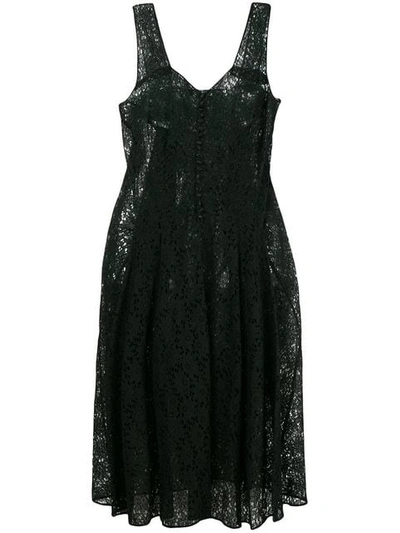 Pre-owned A.n.g.e.l.o. Vintage Cult Floral Lace Dress In Black