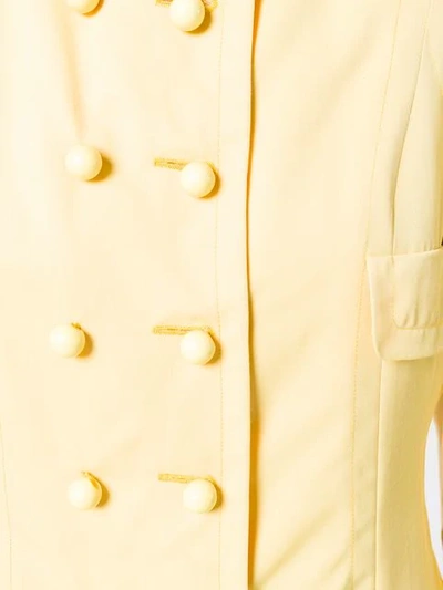 Pre-owned Balenciaga Double Breasted Jacket In Yellow