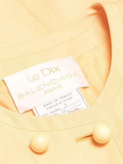 Pre-owned Balenciaga Double Breasted Jacket In Yellow