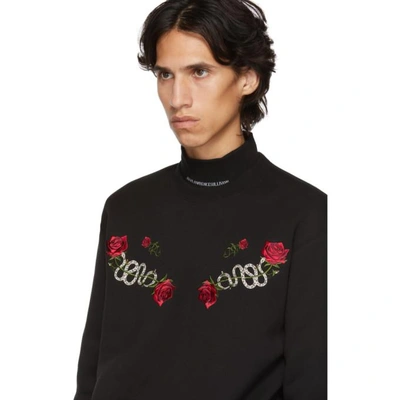 Shop Johnlawrencesullivan Black Embroidered Sweater