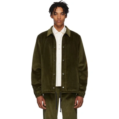 Shop Missoni Green Corduroy Jacket In 90622 Green