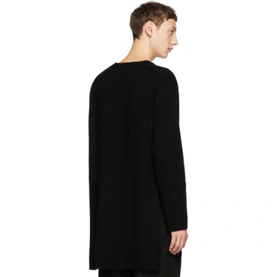 Shop Yohji Yamamoto Black Women Crewneck Sweater