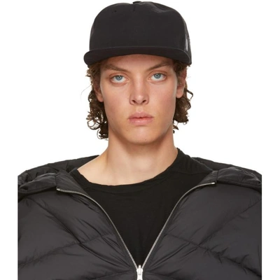 Shop Rick Owens Drkshdw Black Murray Flat Brim Cap In 09 Black