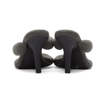 Shop Yeezy Black Fleece Thong Sandals