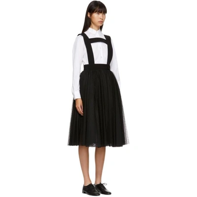 Shop Noir Kei Ninomiya Black Lace And Tulle Suspender Skirt In 1 Black