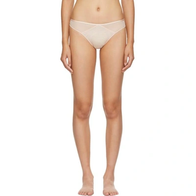 Shop Aubade Pink Nudessence Thong