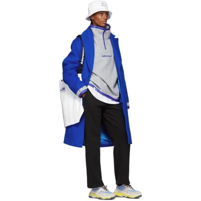 Shop Ader Error Ssense Exclusive Blue Basic Single Coat