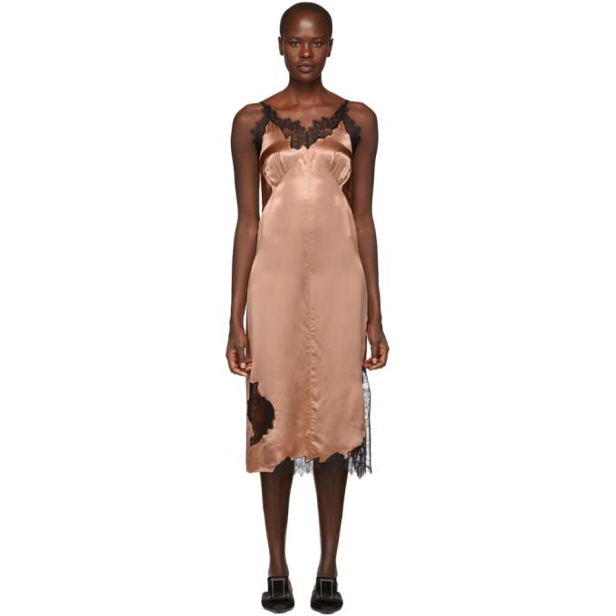 helmut lang lace slip dress