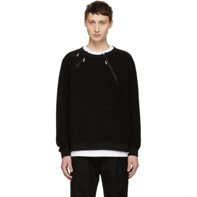 Shop 99% Is Black 3 Zip Sweatshirt