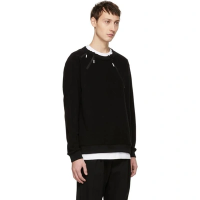 Shop 99% Is Black 3 Zip Sweatshirt