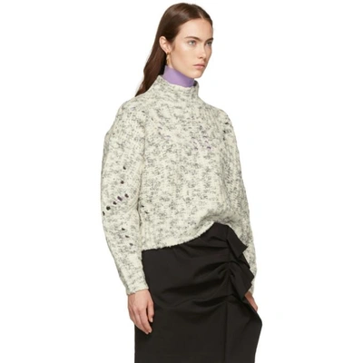 Shop Isabel Marant White Wool Jilly Turtleneck In 23ec Ecru