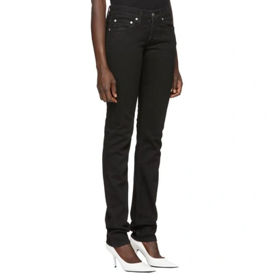 Shop Helmut Lang Black Masc Lo Drainpipe Jeans