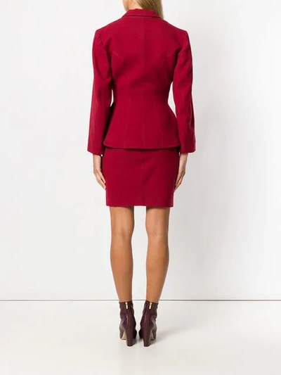 Shop Alaïa 1992 Skirt Suit - Red