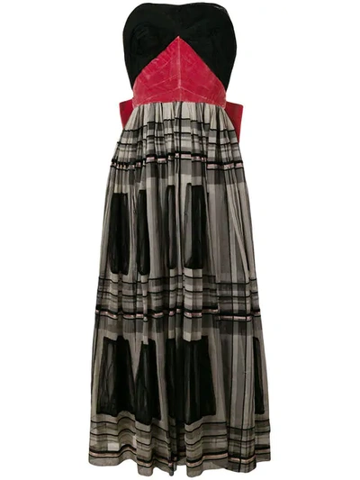 Shop Balmain 1955 Couture Strapless Dress - Black