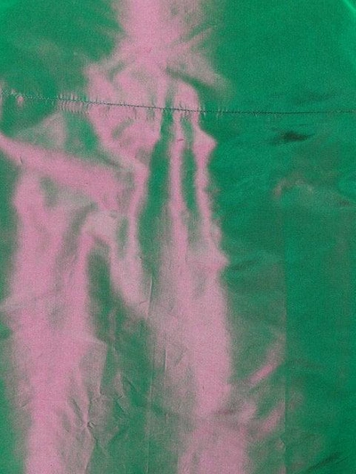 Pre-owned Balmain Printed Full Skirt In Green